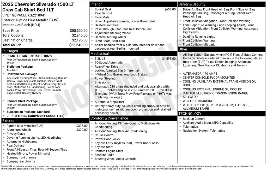 chevrolet silverado 1500 2025 1GCPACEDXSZ218941 image chevrolet silverado 1500 2025 1GCPACEDXSZ218941 image